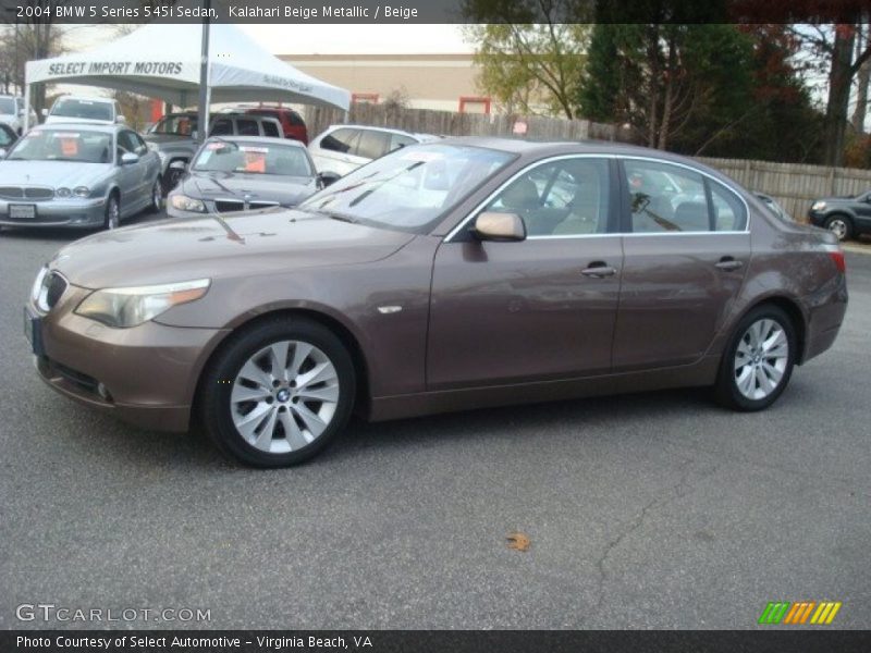 Kalahari Beige Metallic / Beige 2004 BMW 5 Series 545i Sedan