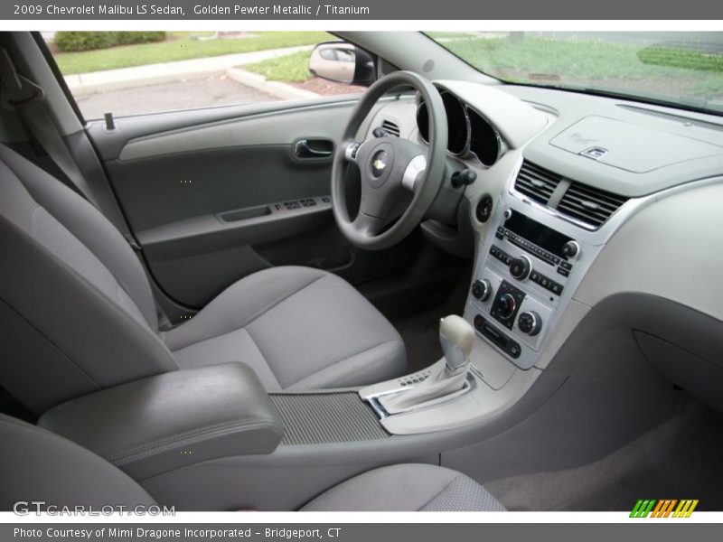 Golden Pewter Metallic / Titanium 2009 Chevrolet Malibu LS Sedan
