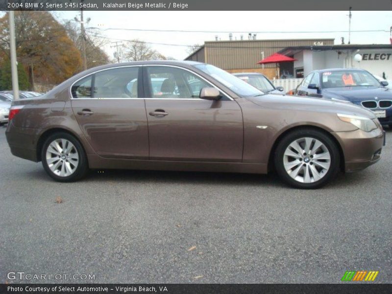 Kalahari Beige Metallic / Beige 2004 BMW 5 Series 545i Sedan