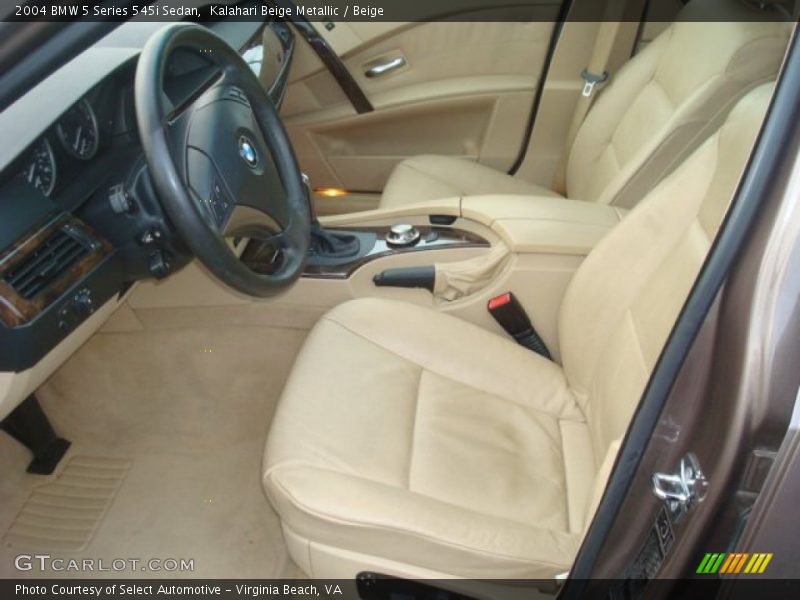 Kalahari Beige Metallic / Beige 2004 BMW 5 Series 545i Sedan