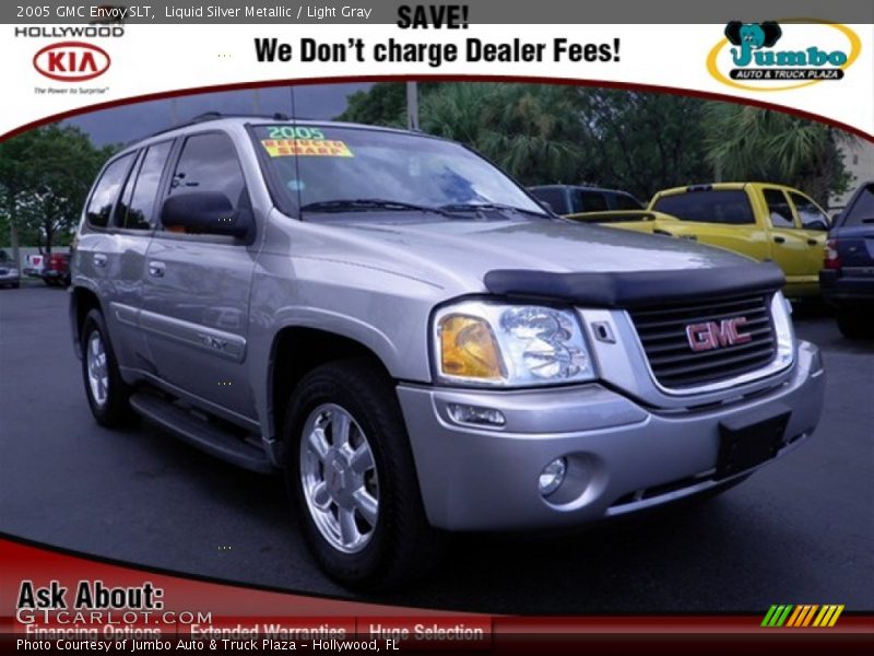 Liquid Silver Metallic / Light Gray 2005 GMC Envoy SLT