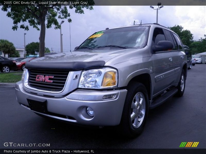 Liquid Silver Metallic / Light Gray 2005 GMC Envoy SLT