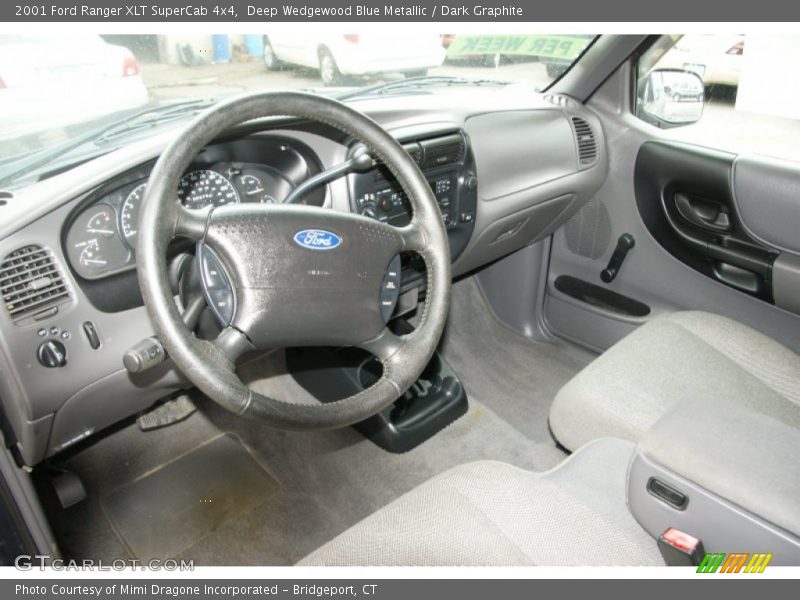 Deep Wedgewood Blue Metallic / Dark Graphite 2001 Ford Ranger XLT SuperCab 4x4