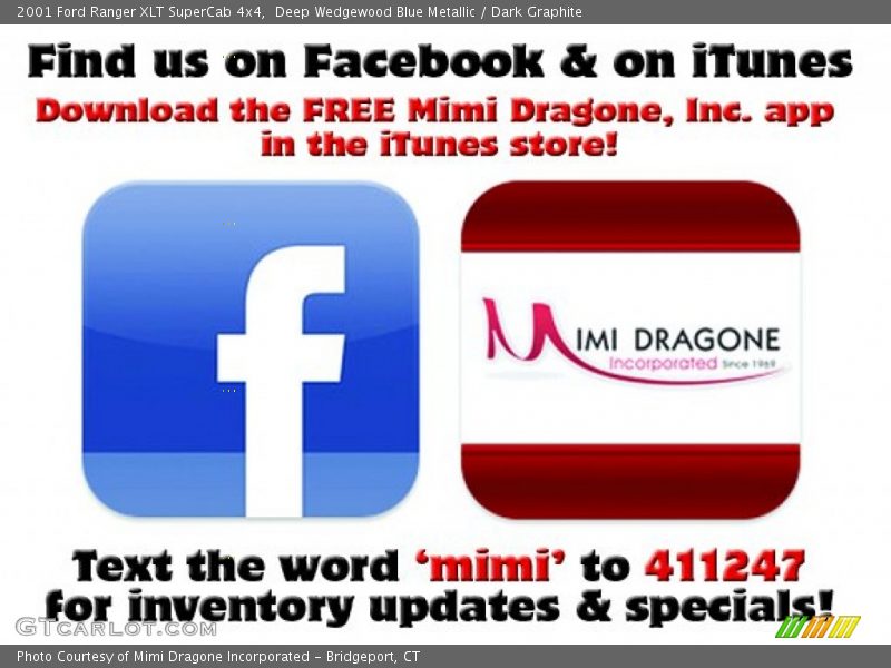 Deep Wedgewood Blue Metallic / Dark Graphite 2001 Ford Ranger XLT SuperCab 4x4
