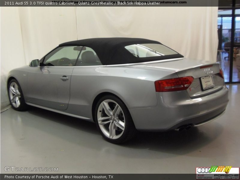 Quartz Grey Metallic / Black Silk Nappa Leather 2011 Audi S5 3.0 TFSI quattro Cabriolet