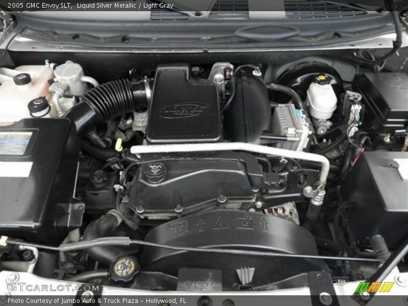 Liquid Silver Metallic / Light Gray 2005 GMC Envoy SLT