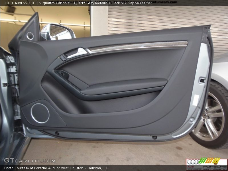 Quartz Grey Metallic / Black Silk Nappa Leather 2011 Audi S5 3.0 TFSI quattro Cabriolet