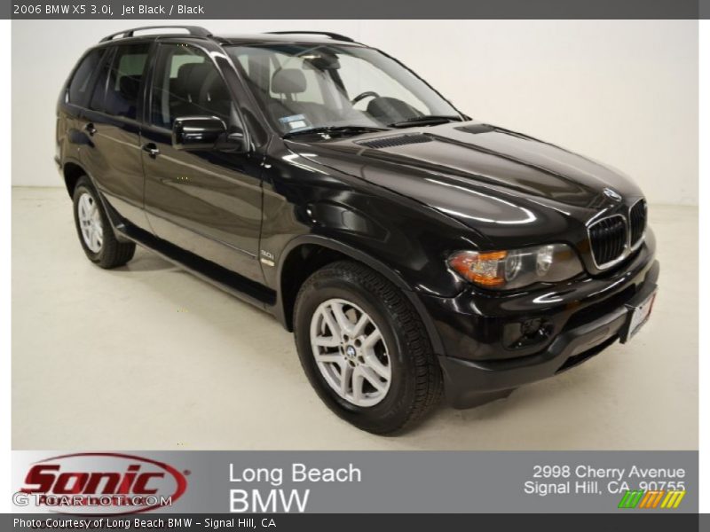 Jet Black / Black 2006 BMW X5 3.0i