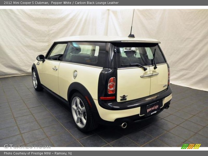 Pepper White / Carbon Black Lounge Leather 2012 Mini Cooper S Clubman