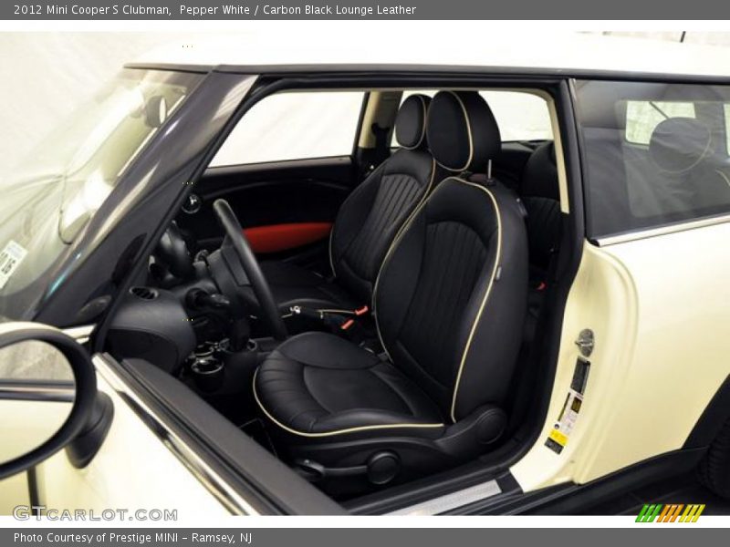Pepper White / Carbon Black Lounge Leather 2012 Mini Cooper S Clubman