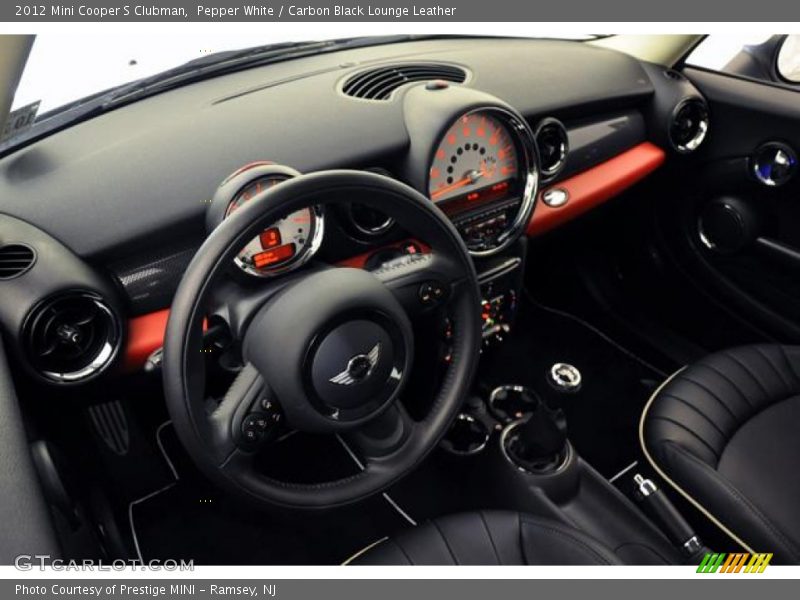 Pepper White / Carbon Black Lounge Leather 2012 Mini Cooper S Clubman