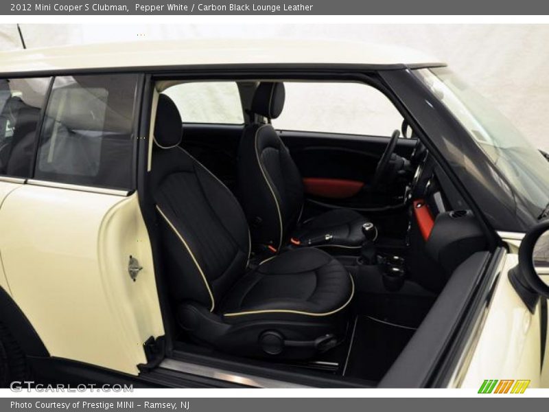 Pepper White / Carbon Black Lounge Leather 2012 Mini Cooper S Clubman
