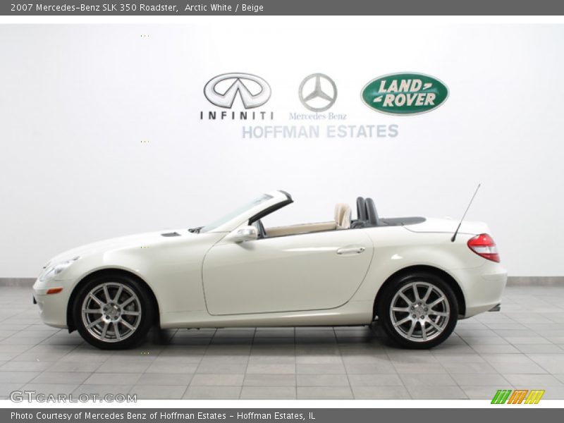 Arctic White / Beige 2007 Mercedes-Benz SLK 350 Roadster