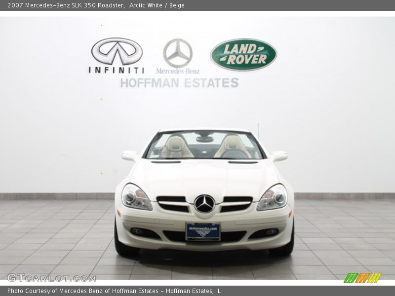 Arctic White / Beige 2007 Mercedes-Benz SLK 350 Roadster