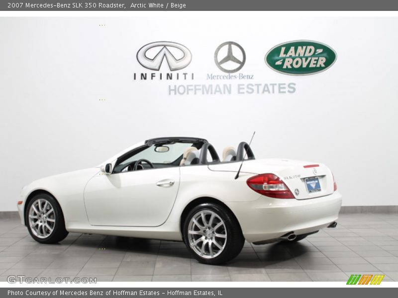 Arctic White / Beige 2007 Mercedes-Benz SLK 350 Roadster