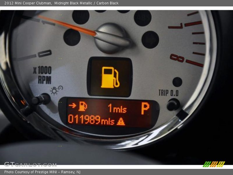 Midnight Black Metallic / Carbon Black 2012 Mini Cooper Clubman
