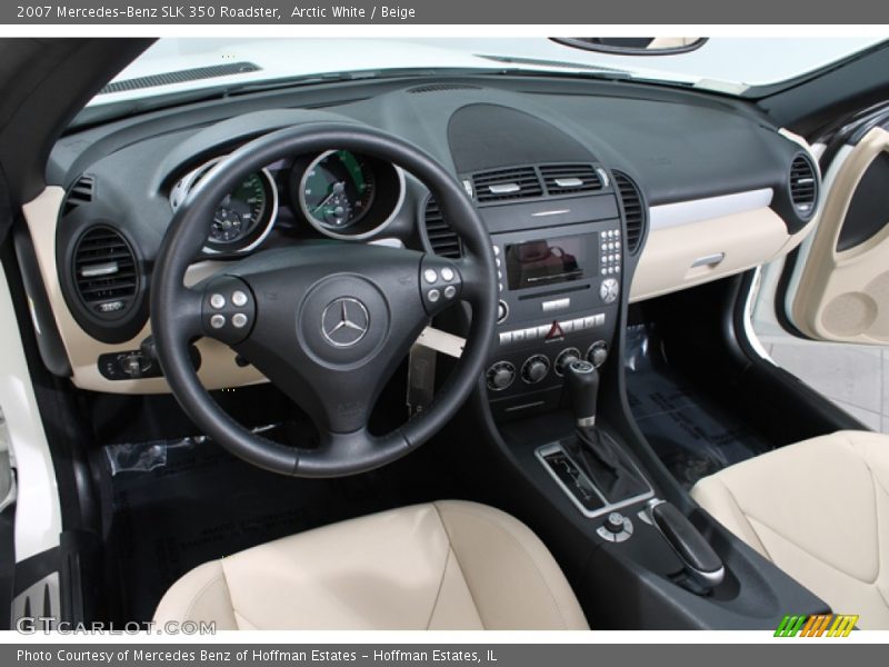 Arctic White / Beige 2007 Mercedes-Benz SLK 350 Roadster