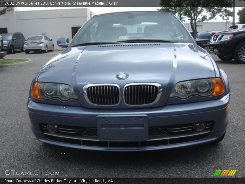 Steel Blue Metallic / Grey 2002 BMW 3 Series 330i Convertible