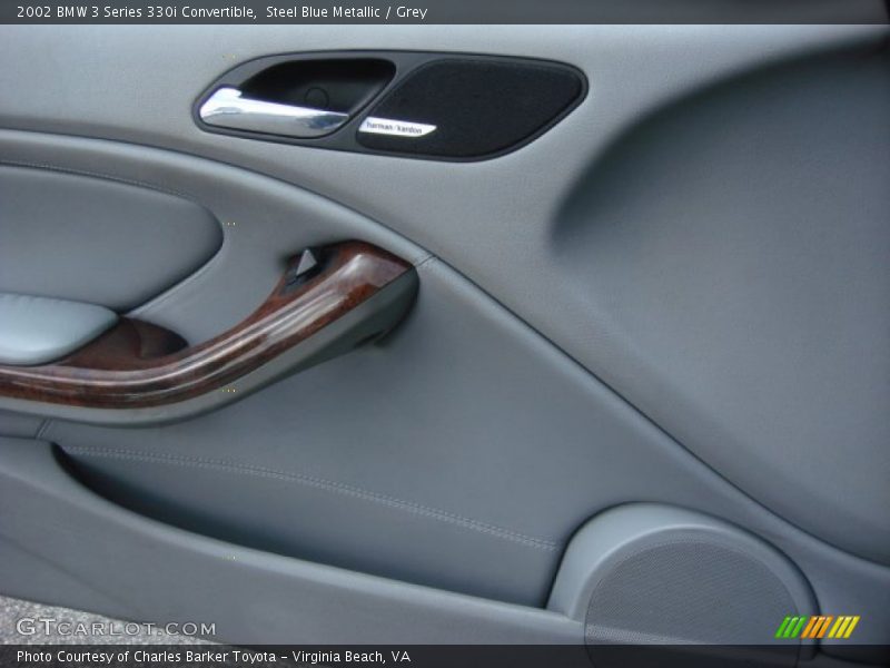 Steel Blue Metallic / Grey 2002 BMW 3 Series 330i Convertible