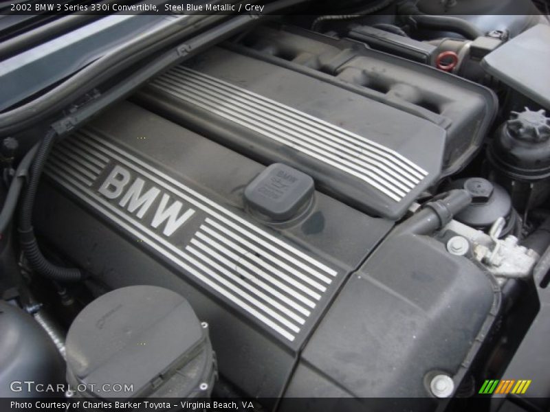 Steel Blue Metallic / Grey 2002 BMW 3 Series 330i Convertible