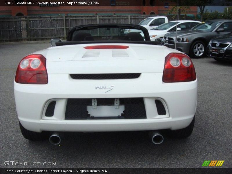 Super White / Gray 2003 Toyota MR2 Spyder Roadster