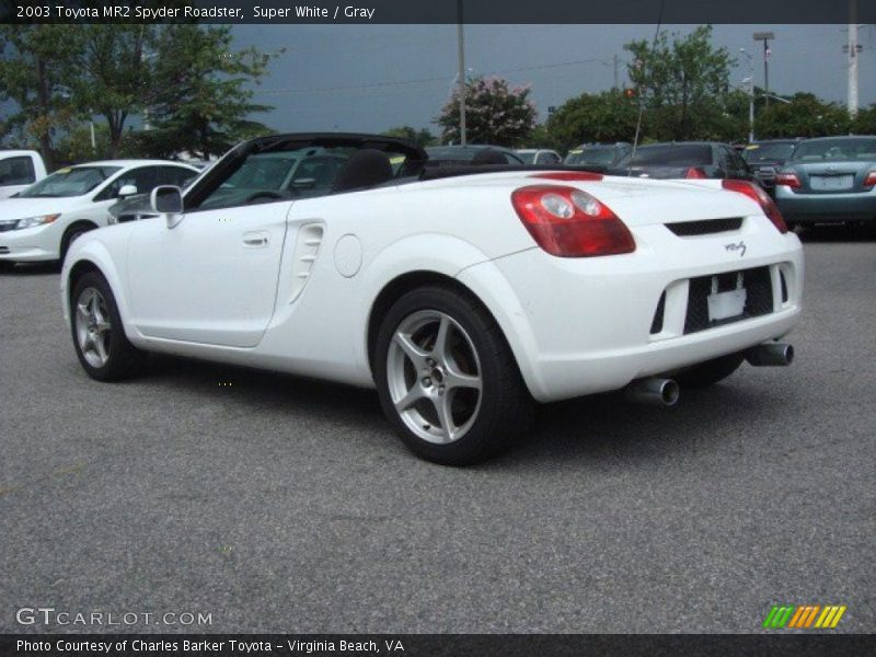 Super White / Gray 2003 Toyota MR2 Spyder Roadster