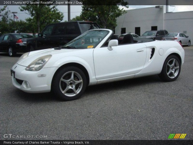 Super White / Gray 2003 Toyota MR2 Spyder Roadster