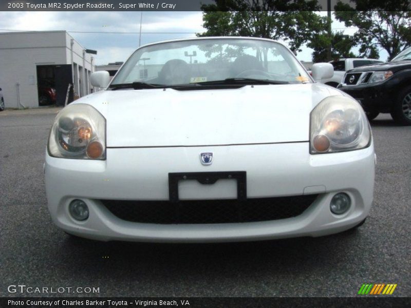 Super White / Gray 2003 Toyota MR2 Spyder Roadster