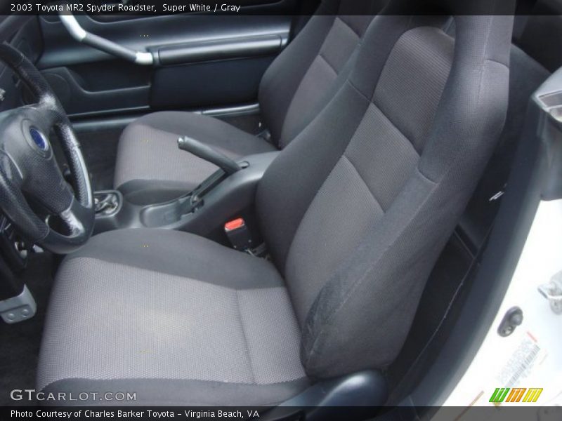 Super White / Gray 2003 Toyota MR2 Spyder Roadster