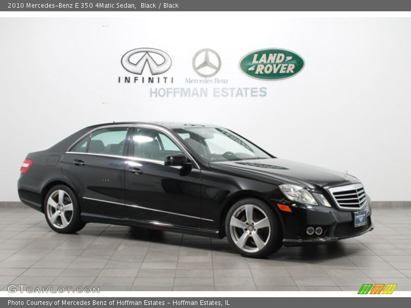 Black / Black 2010 Mercedes-Benz E 350 4Matic Sedan