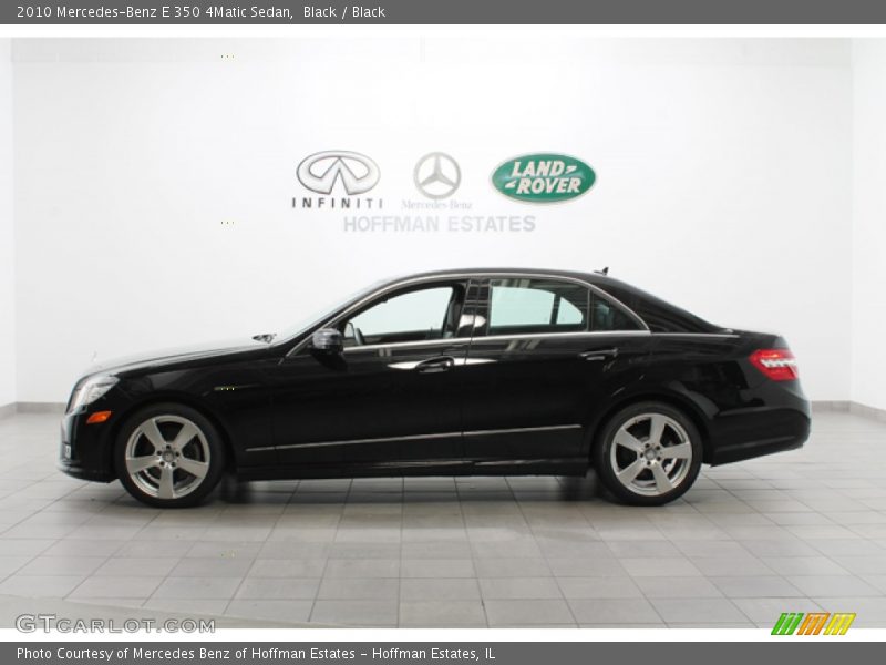 Black / Black 2010 Mercedes-Benz E 350 4Matic Sedan