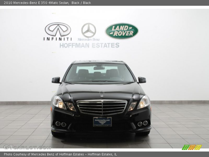 Black / Black 2010 Mercedes-Benz E 350 4Matic Sedan