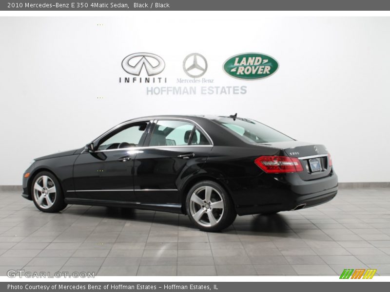 Black / Black 2010 Mercedes-Benz E 350 4Matic Sedan