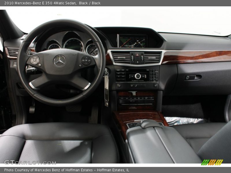 Black / Black 2010 Mercedes-Benz E 350 4Matic Sedan