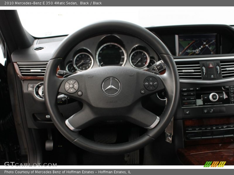 Black / Black 2010 Mercedes-Benz E 350 4Matic Sedan