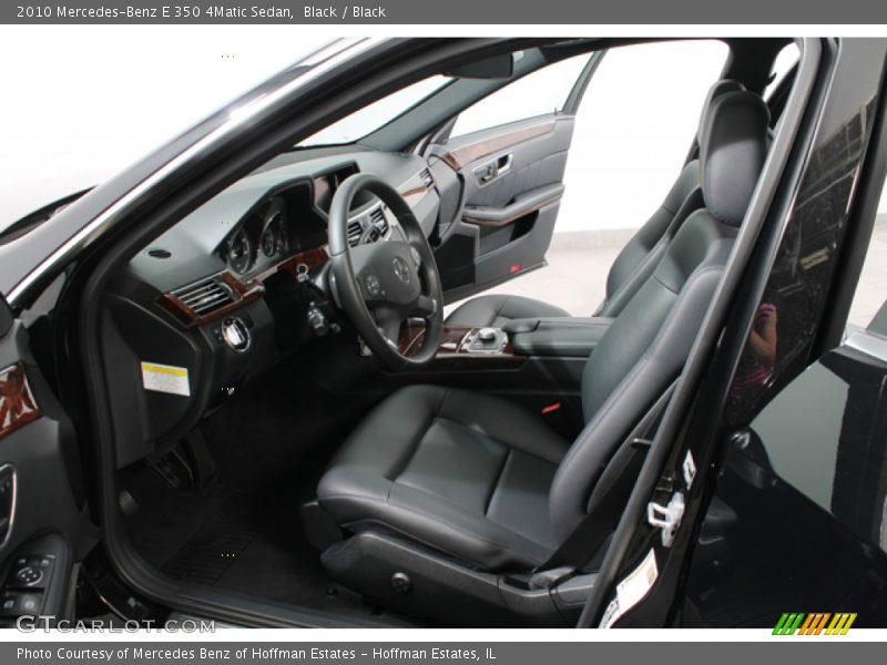 Black / Black 2010 Mercedes-Benz E 350 4Matic Sedan