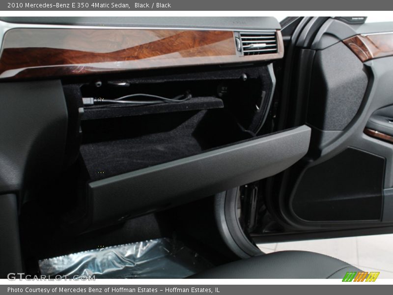 Black / Black 2010 Mercedes-Benz E 350 4Matic Sedan