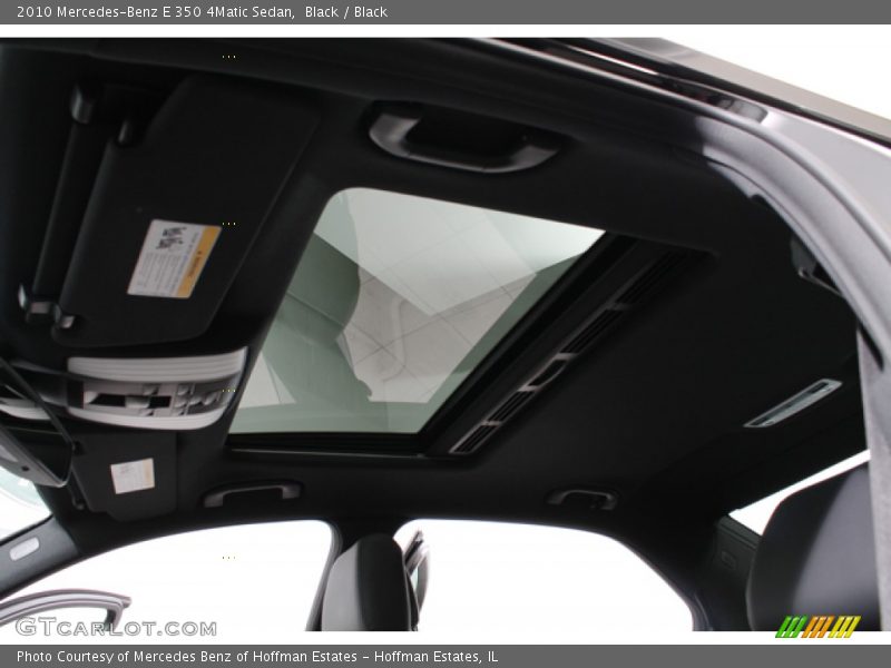 Black / Black 2010 Mercedes-Benz E 350 4Matic Sedan