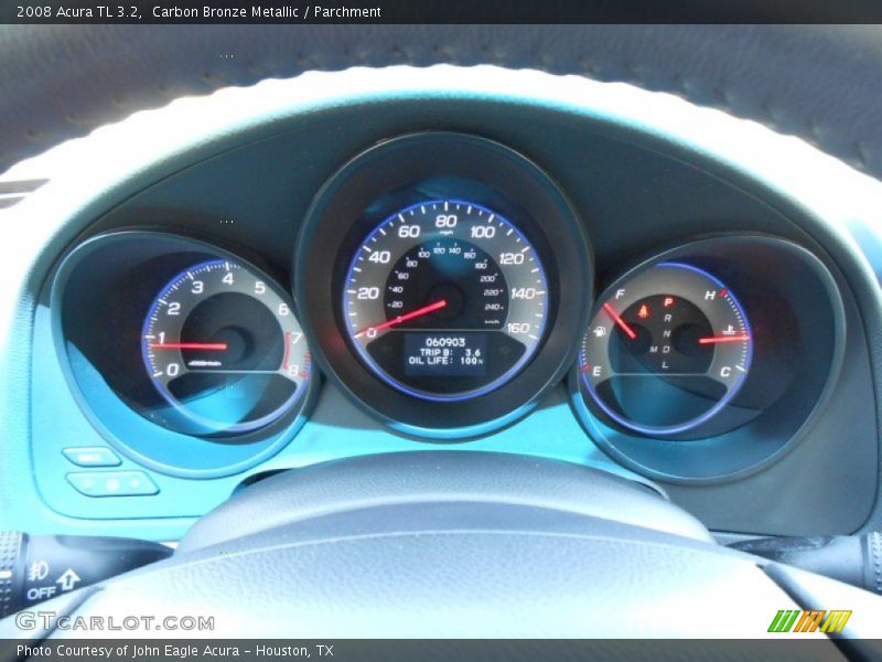Carbon Bronze Metallic / Parchment 2008 Acura TL 3.2