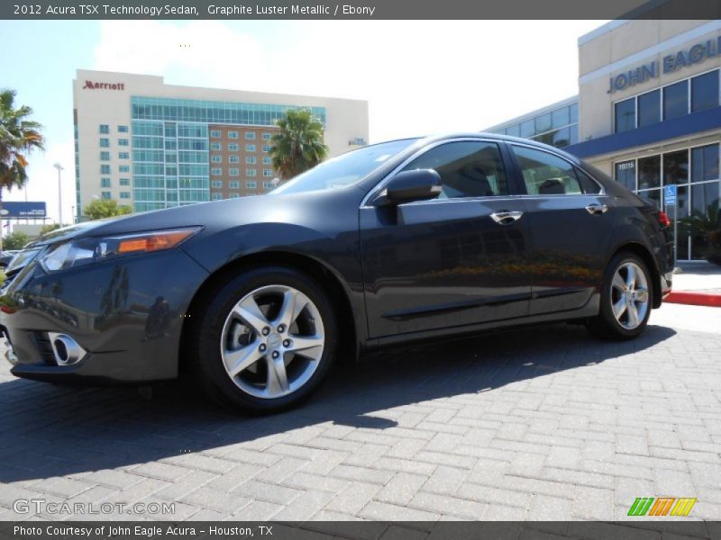 Graphite Luster Metallic / Ebony 2012 Acura TSX Technology Sedan