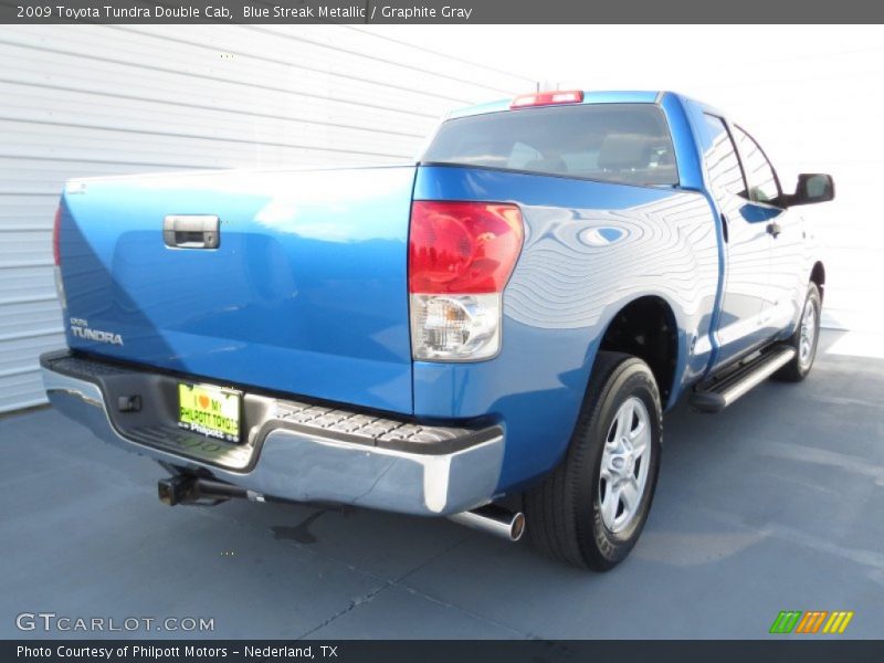 Blue Streak Metallic / Graphite Gray 2009 Toyota Tundra Double Cab