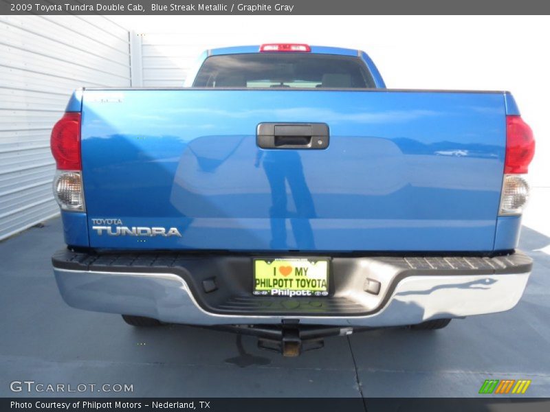 Blue Streak Metallic / Graphite Gray 2009 Toyota Tundra Double Cab