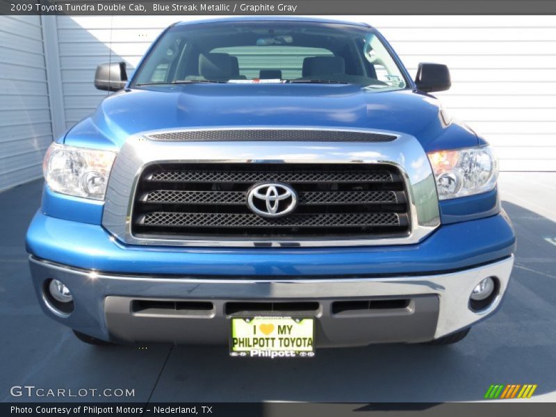 Blue Streak Metallic / Graphite Gray 2009 Toyota Tundra Double Cab