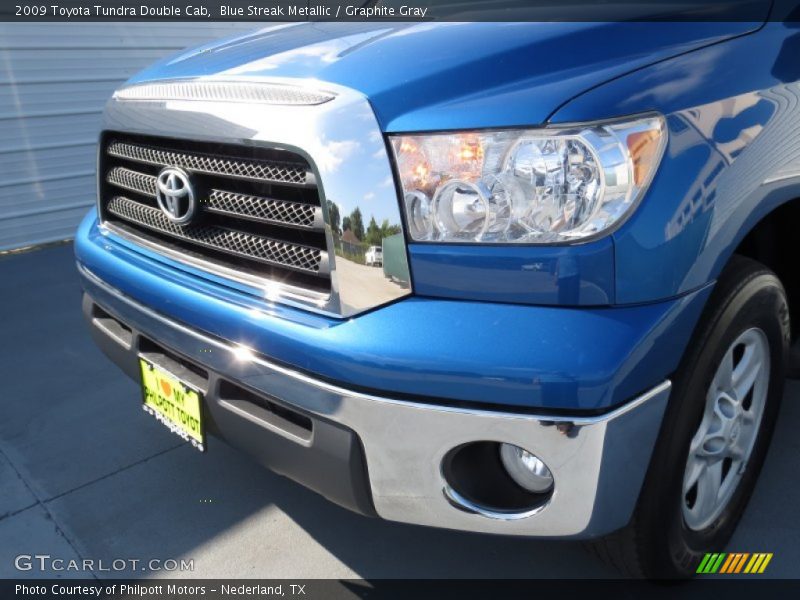 Blue Streak Metallic / Graphite Gray 2009 Toyota Tundra Double Cab