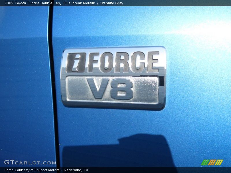 Blue Streak Metallic / Graphite Gray 2009 Toyota Tundra Double Cab