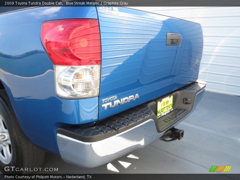 Blue Streak Metallic / Graphite Gray 2009 Toyota Tundra Double Cab