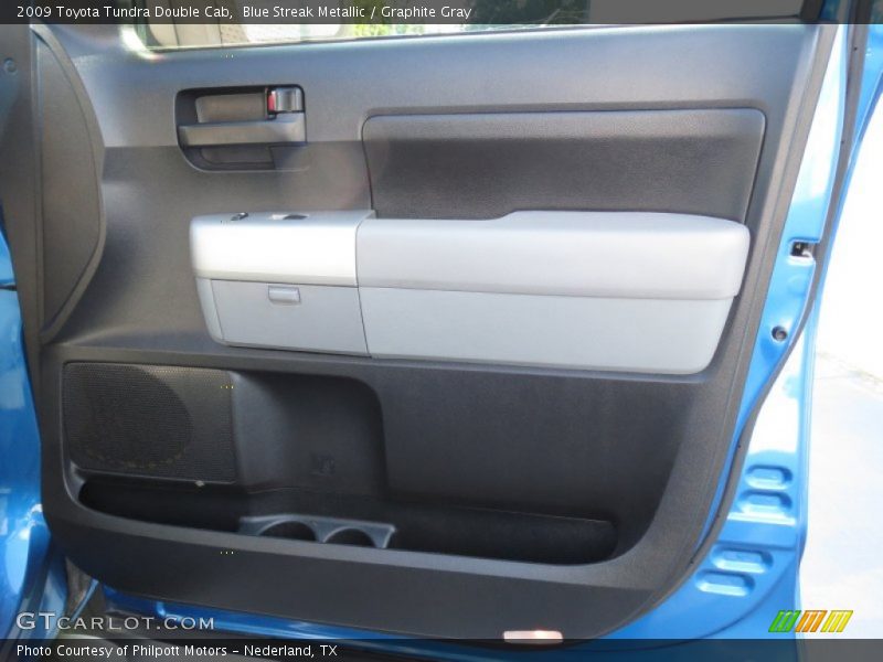 Blue Streak Metallic / Graphite Gray 2009 Toyota Tundra Double Cab