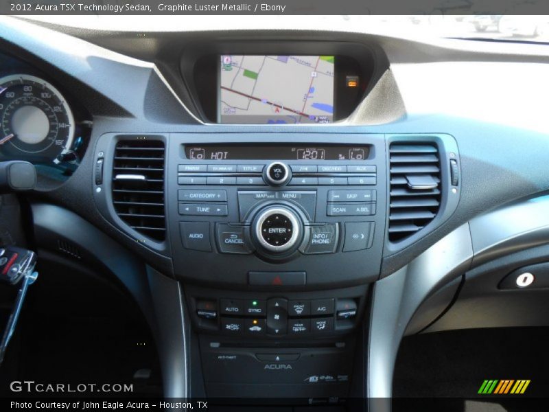 Graphite Luster Metallic / Ebony 2012 Acura TSX Technology Sedan