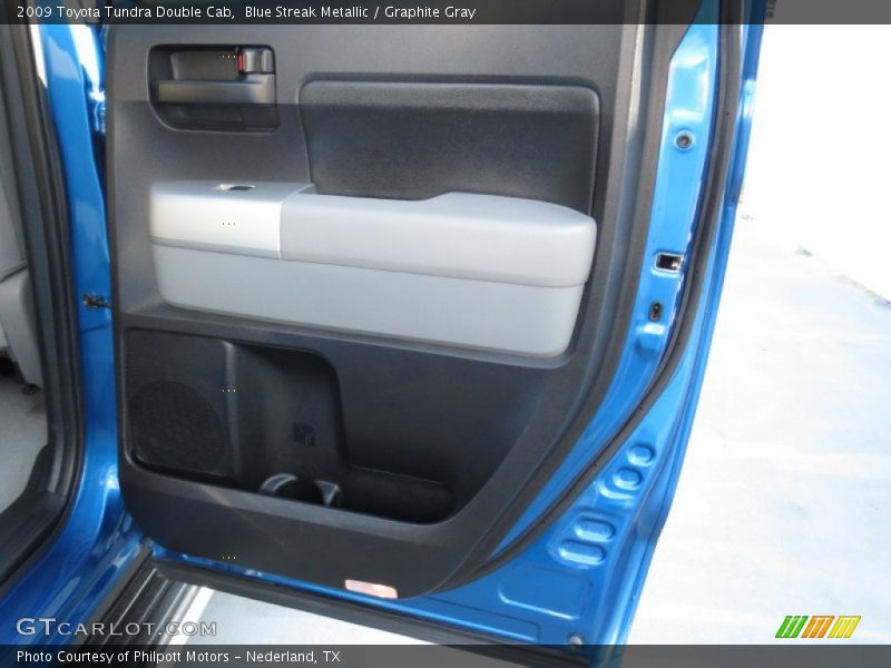 Blue Streak Metallic / Graphite Gray 2009 Toyota Tundra Double Cab