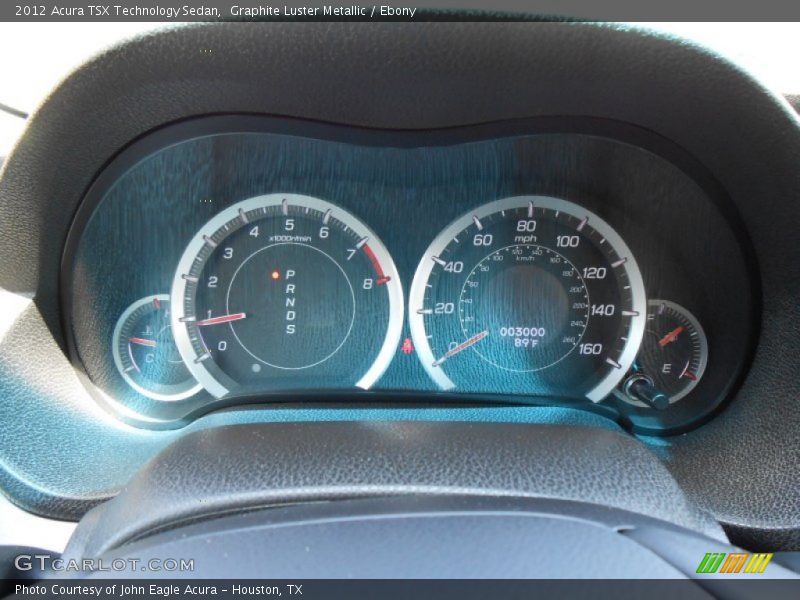 Graphite Luster Metallic / Ebony 2012 Acura TSX Technology Sedan
